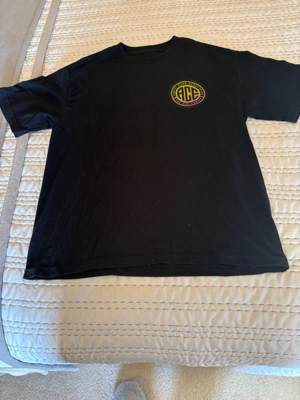 Ace Family Black Short Sleeve Kids Tee